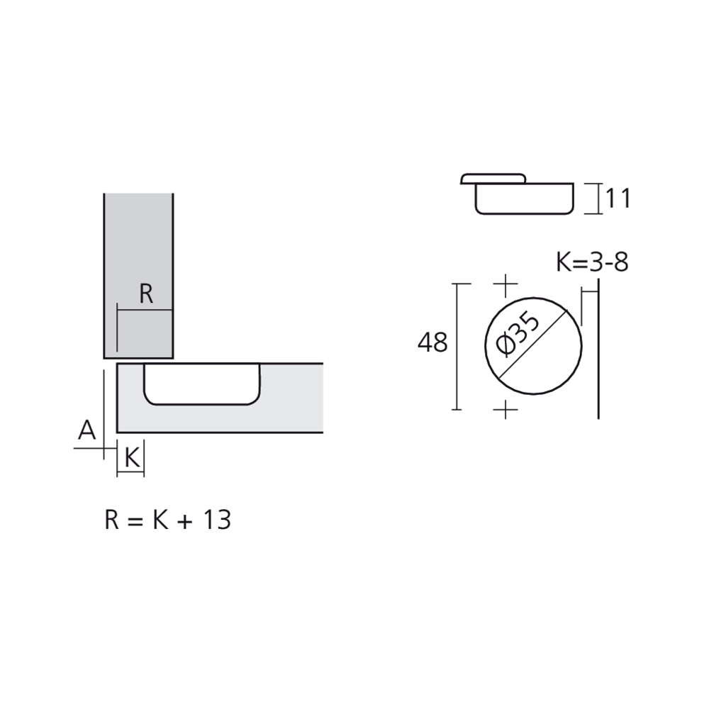 Charnière pour frigo