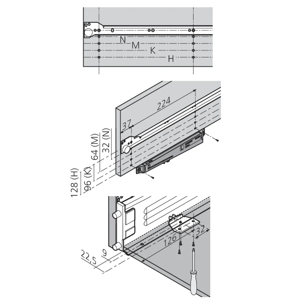 Amortisseur BLUMOTION pour METABOX