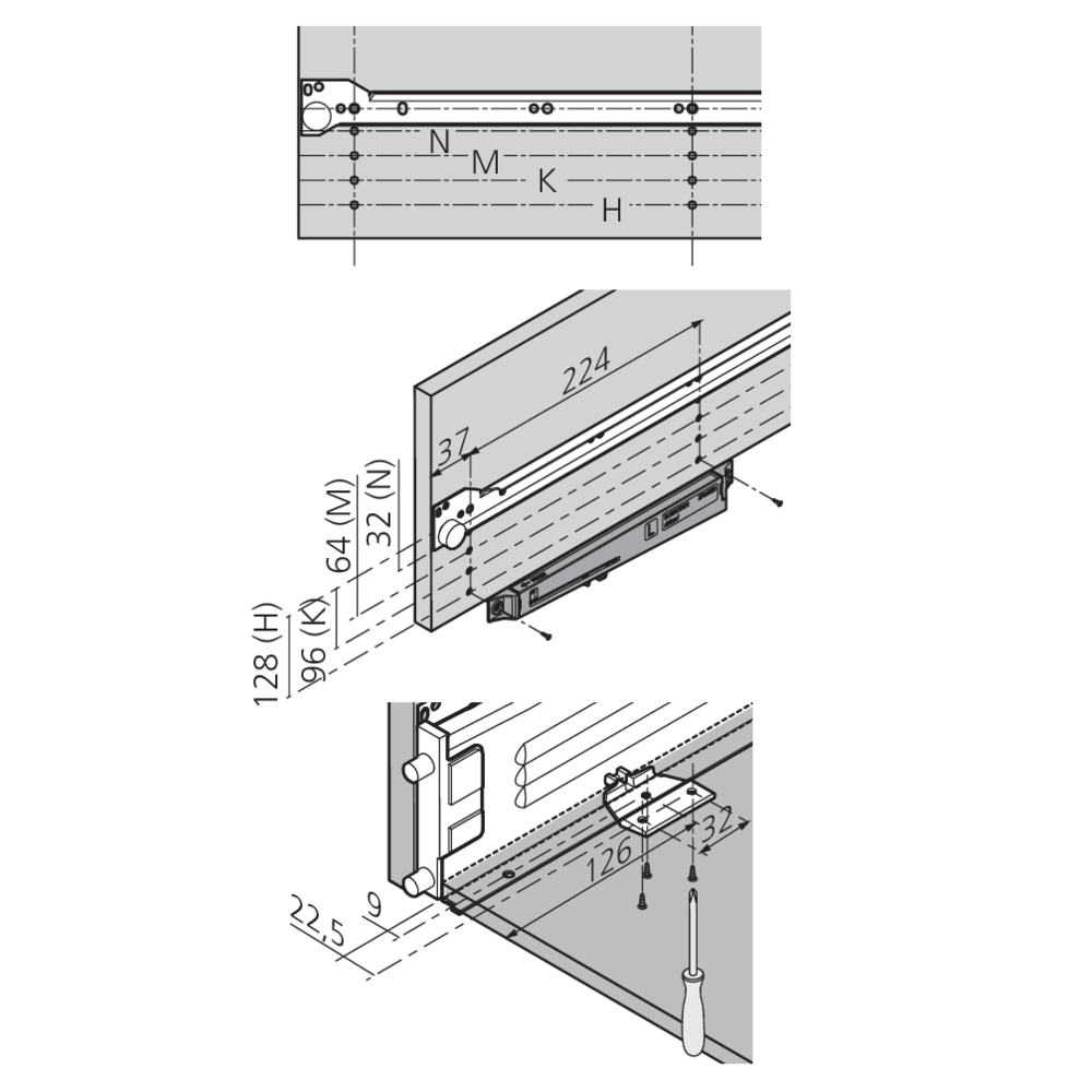 Amortisseur BLUMOTION pour METABOX