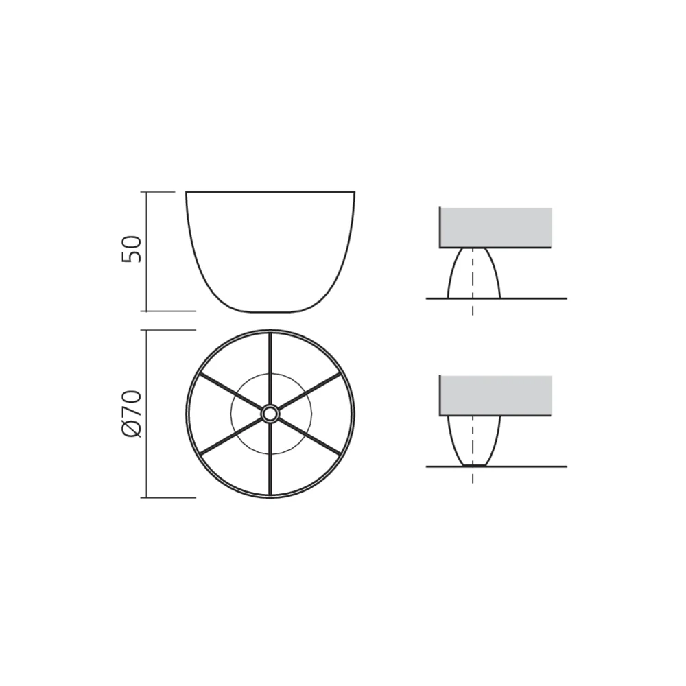 Pied conique de meuble