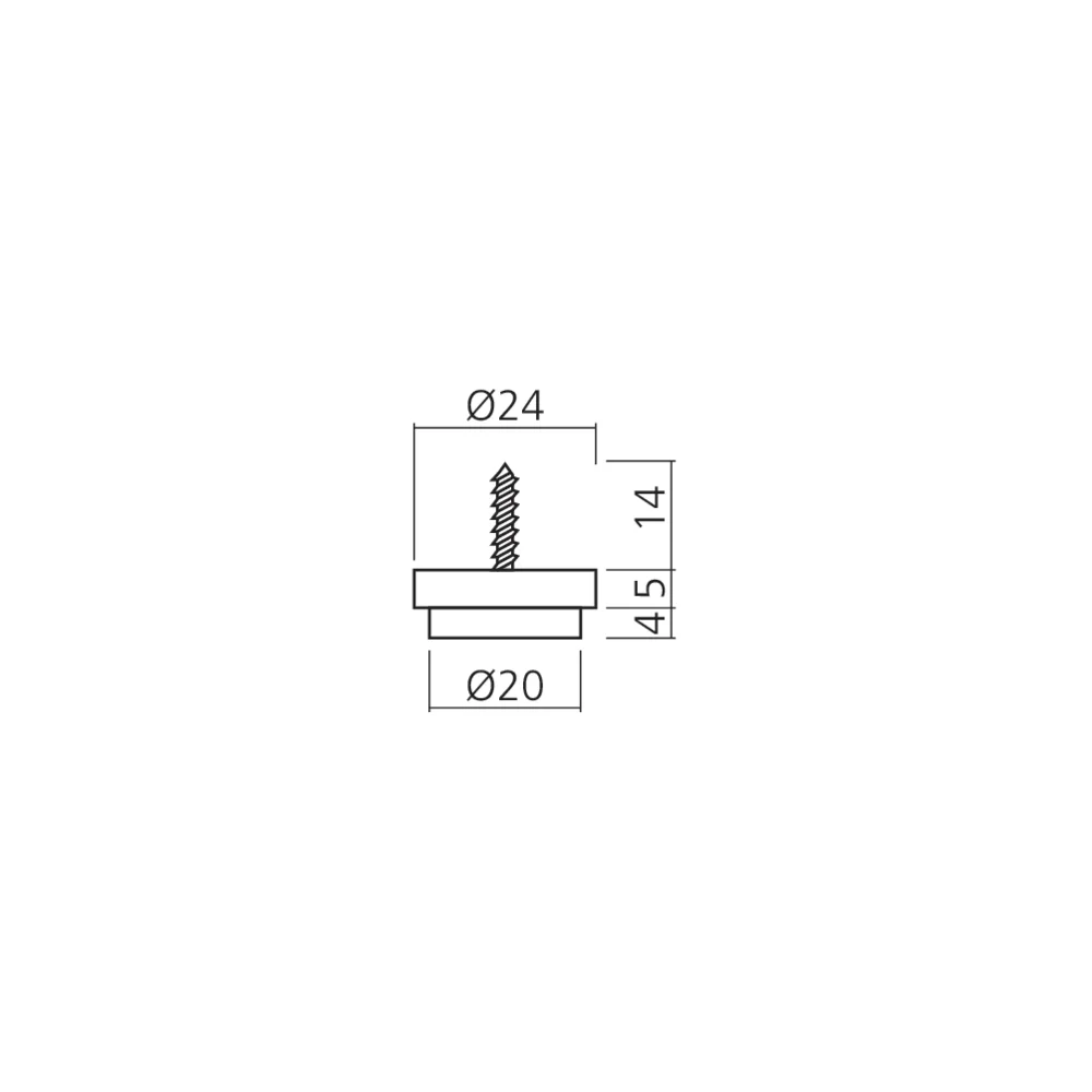 Patin glisseur à visser