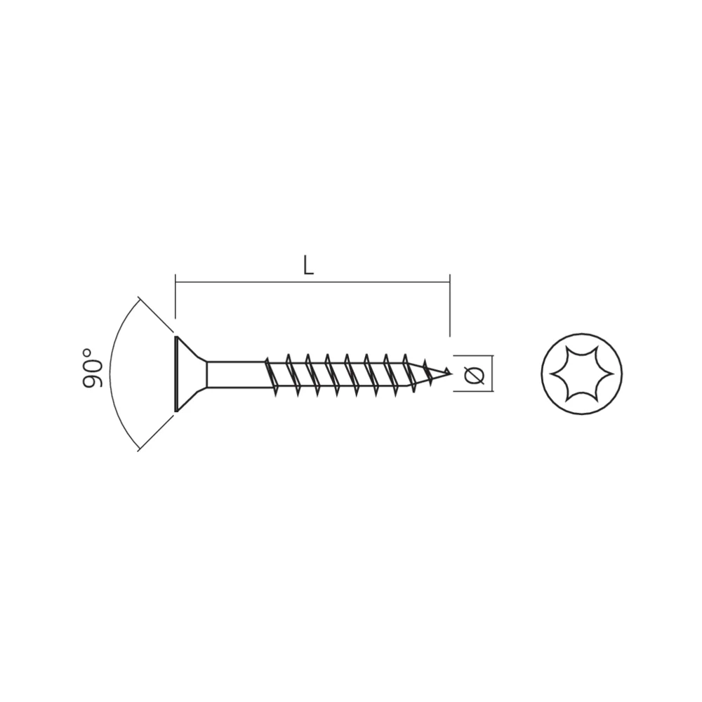 Vis SPAX parquet tête réduite T STAR
