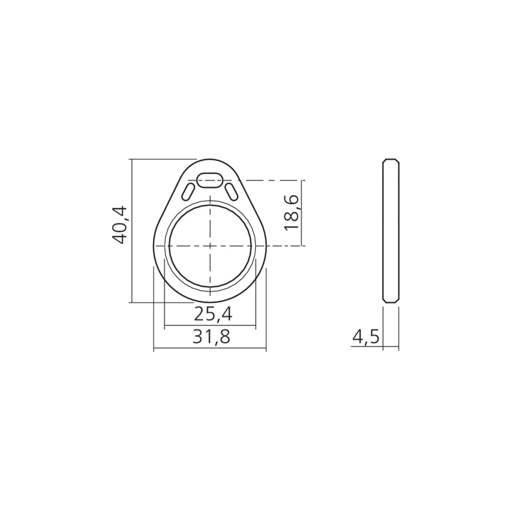 Badge électronique utilisateur