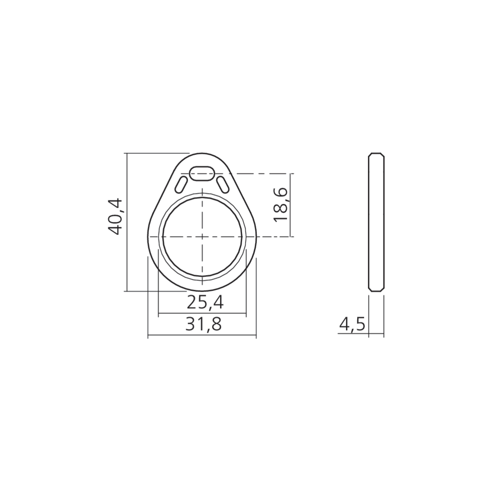 Badge électronique utilisateur