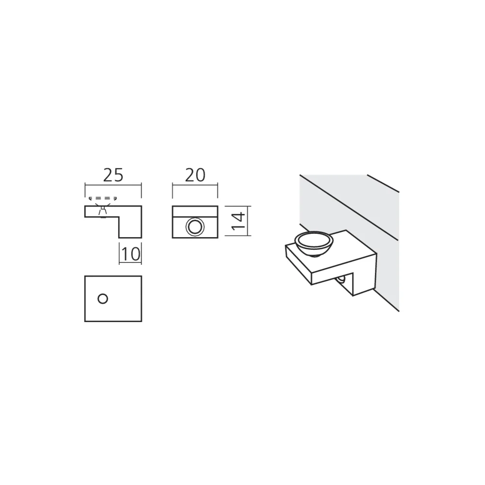 Taquet pour tablette