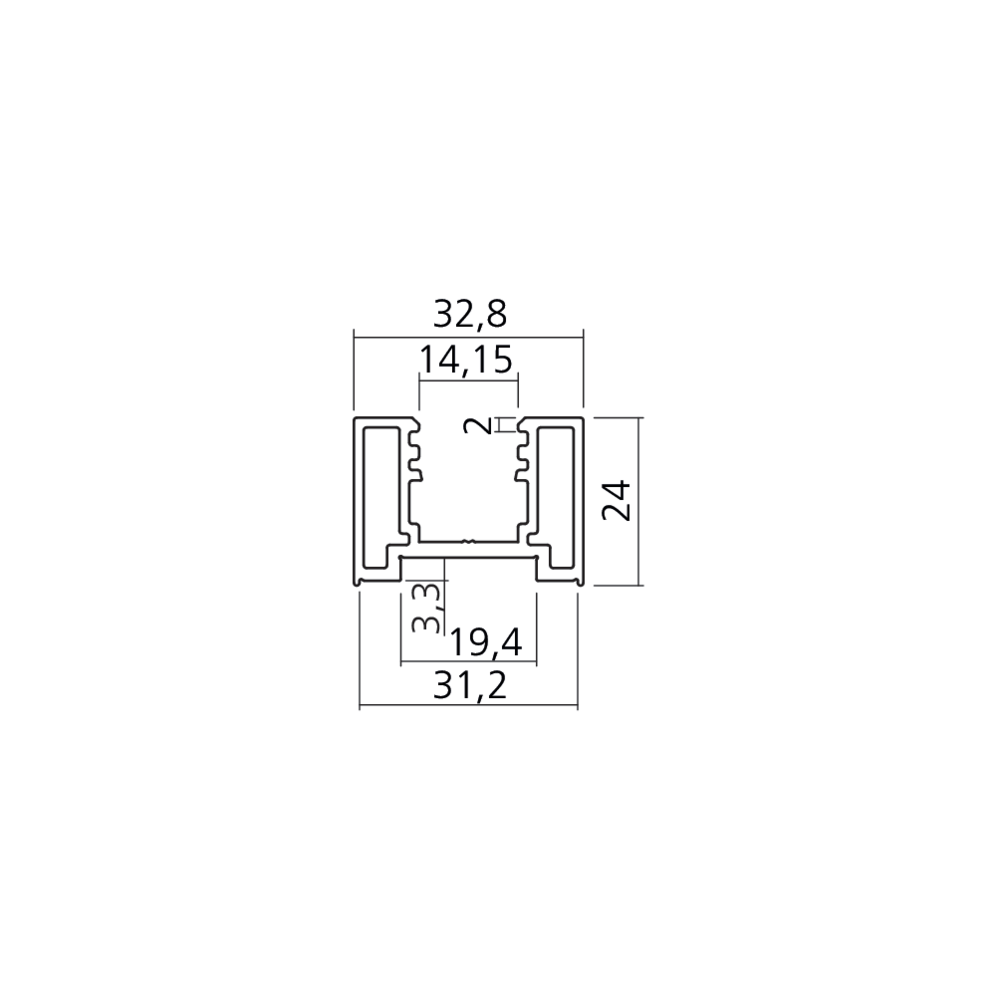 Profil cloison montant TREND