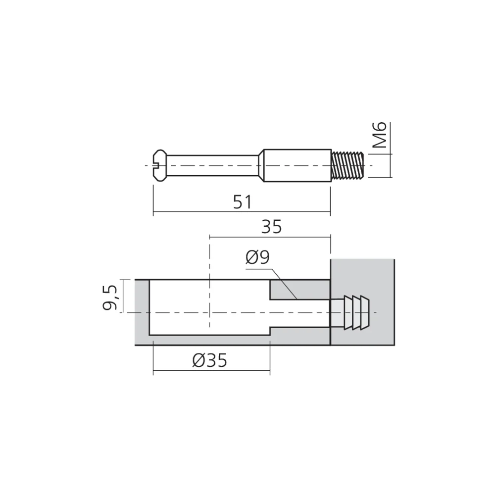 Tourillon MEGALOCK M6