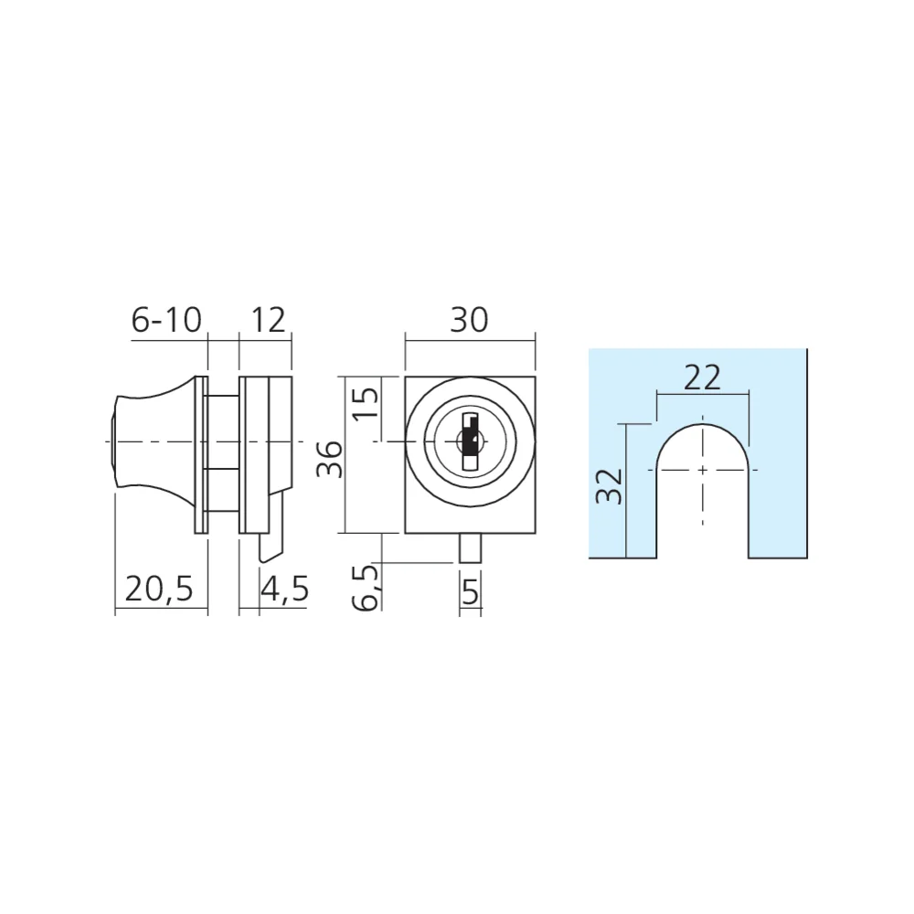Serrure de glace à ergot