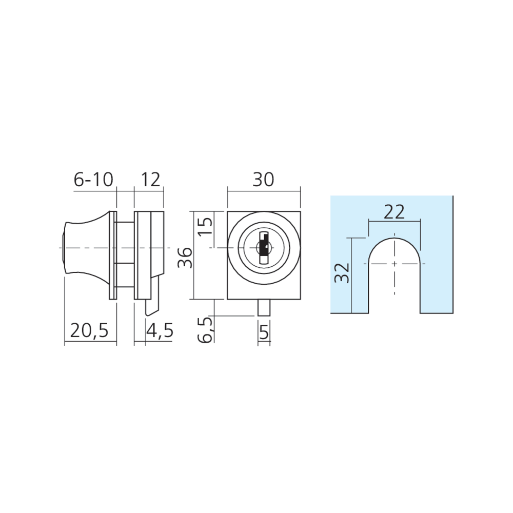 Serrure de glace à ergot
