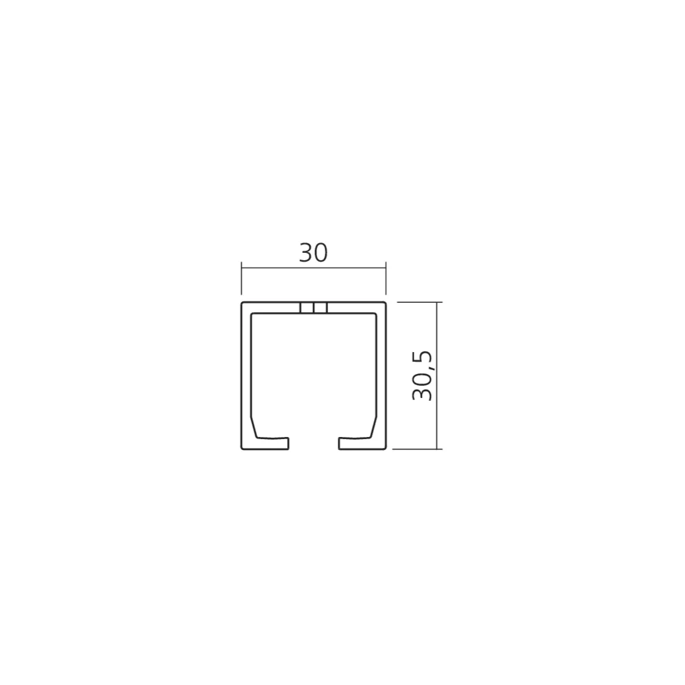 Rail roulement percé PORTA 60/100 HMT