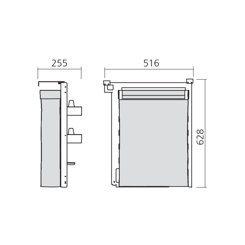 Ensemble coulissant pour tiroir SOUS-CHEF ONE pain-bouteille