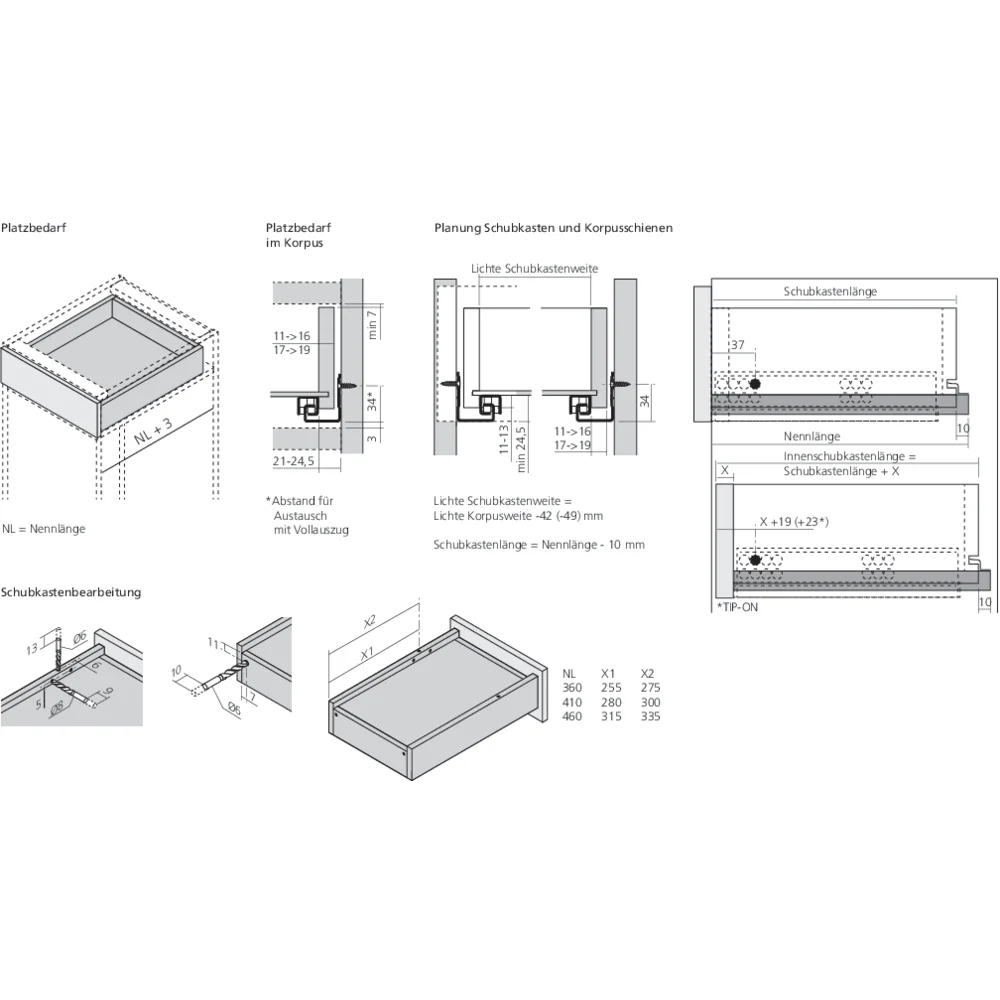 TANDEM 551H charge 30 kg avec BLUMOTION intégré