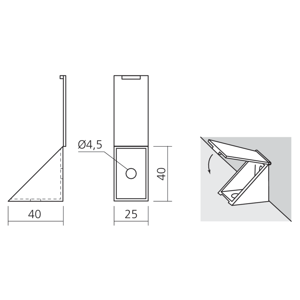 Ferrure d'assemblage