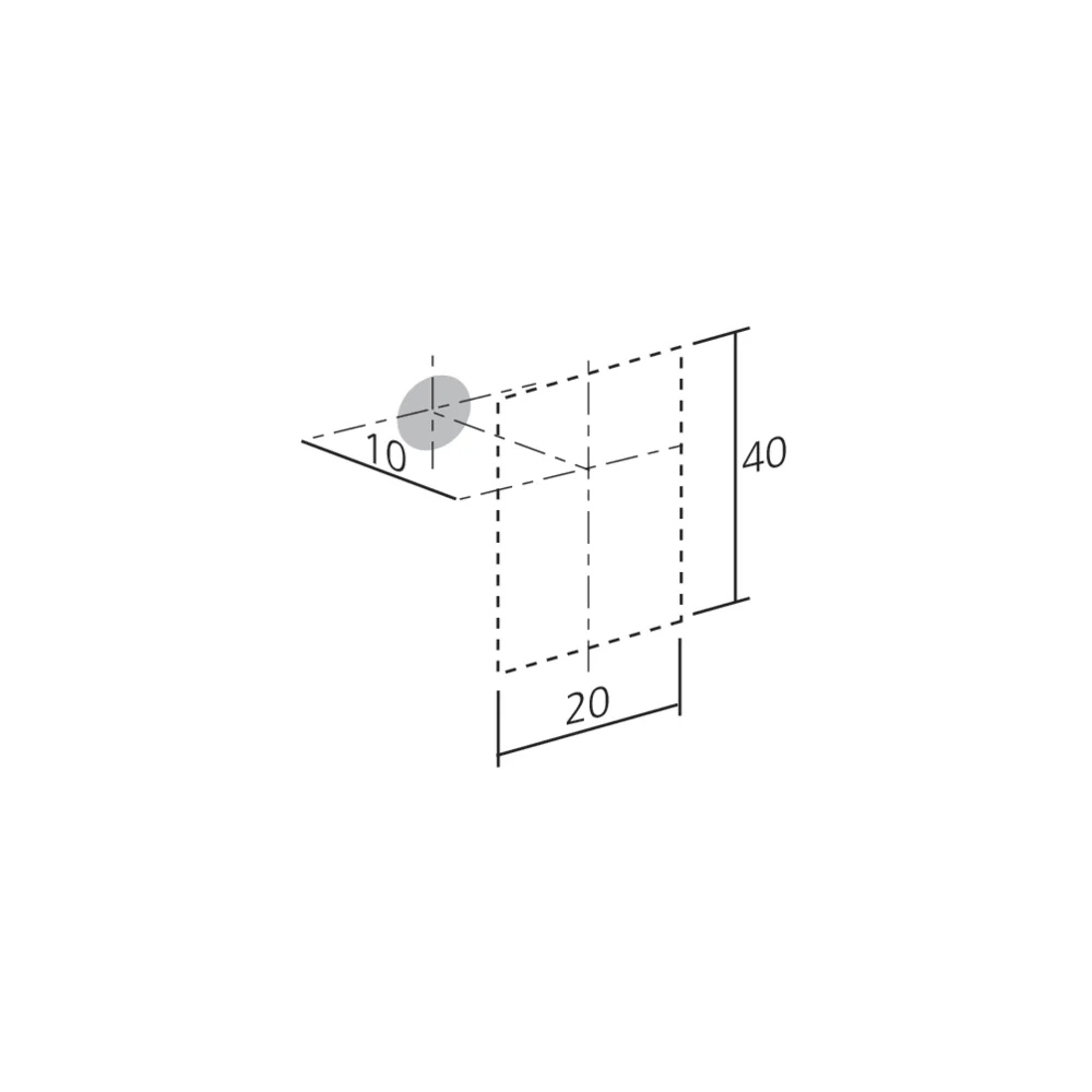 Bouton cuir languette