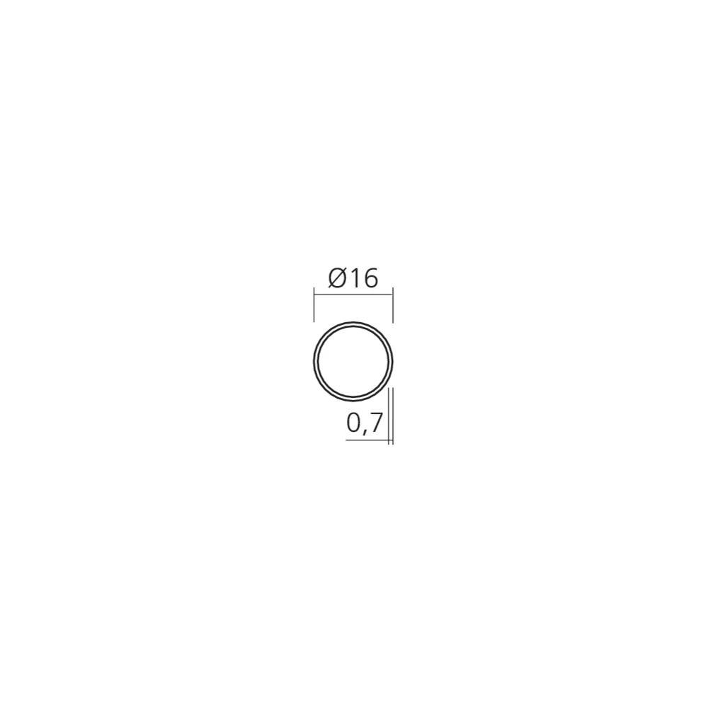 Tube rond Ø16 mm