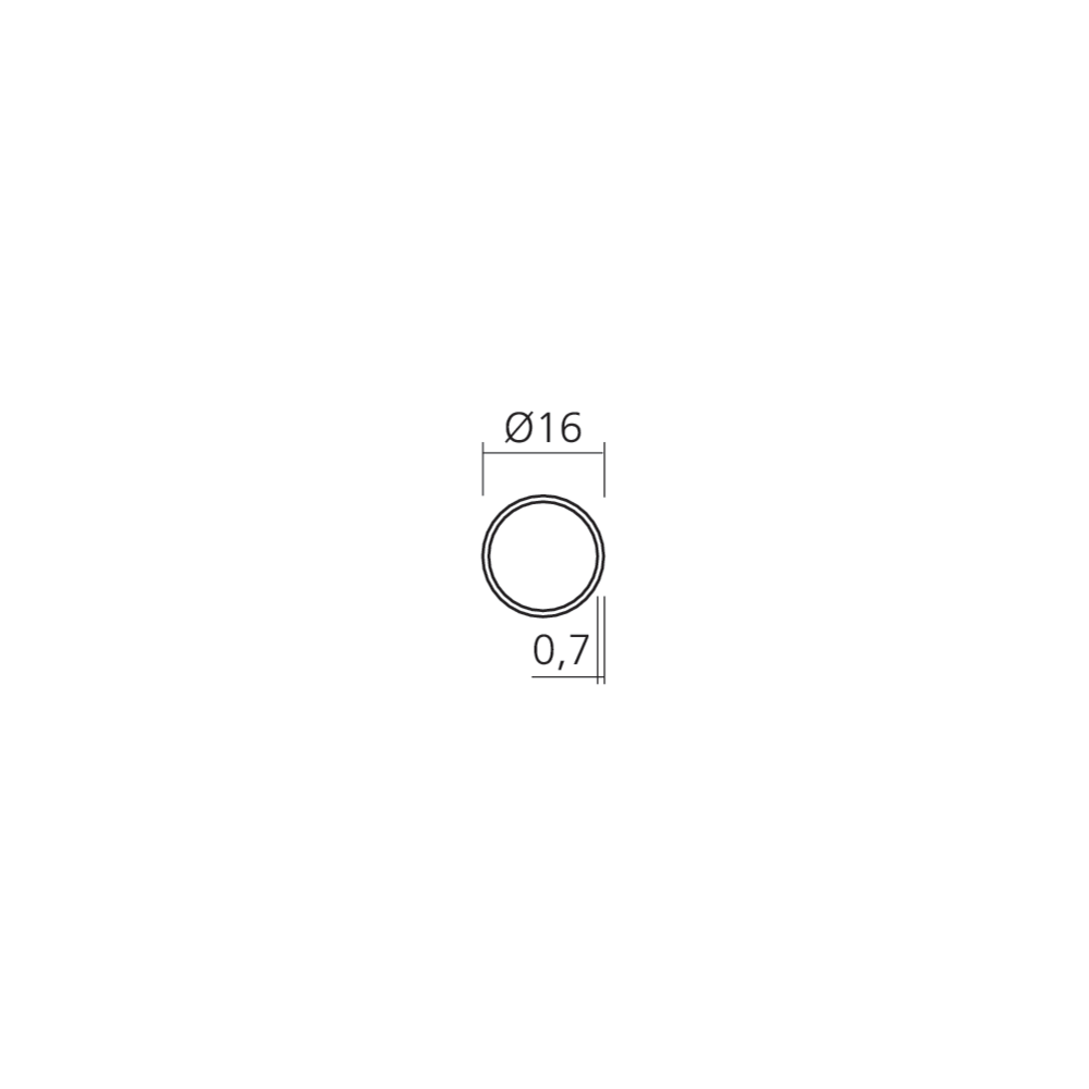 Tube rond Ø16 mm