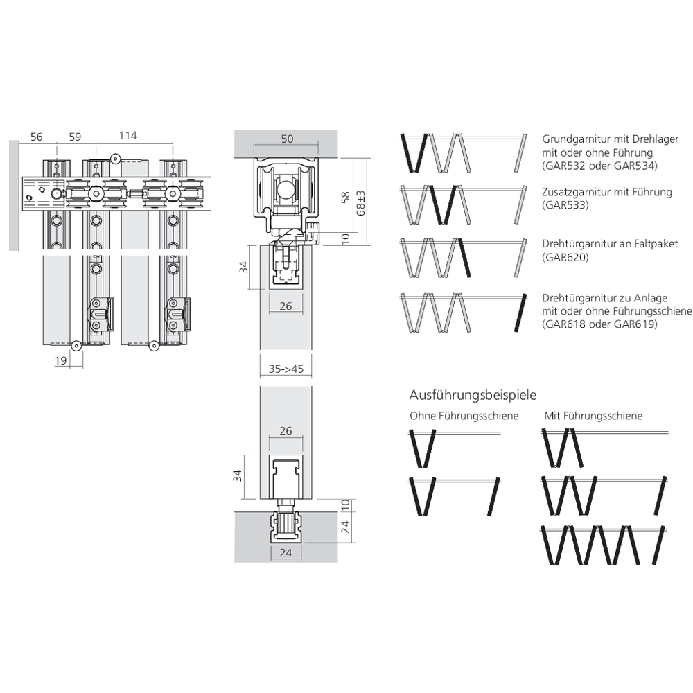 Garniture Variofold 80/H