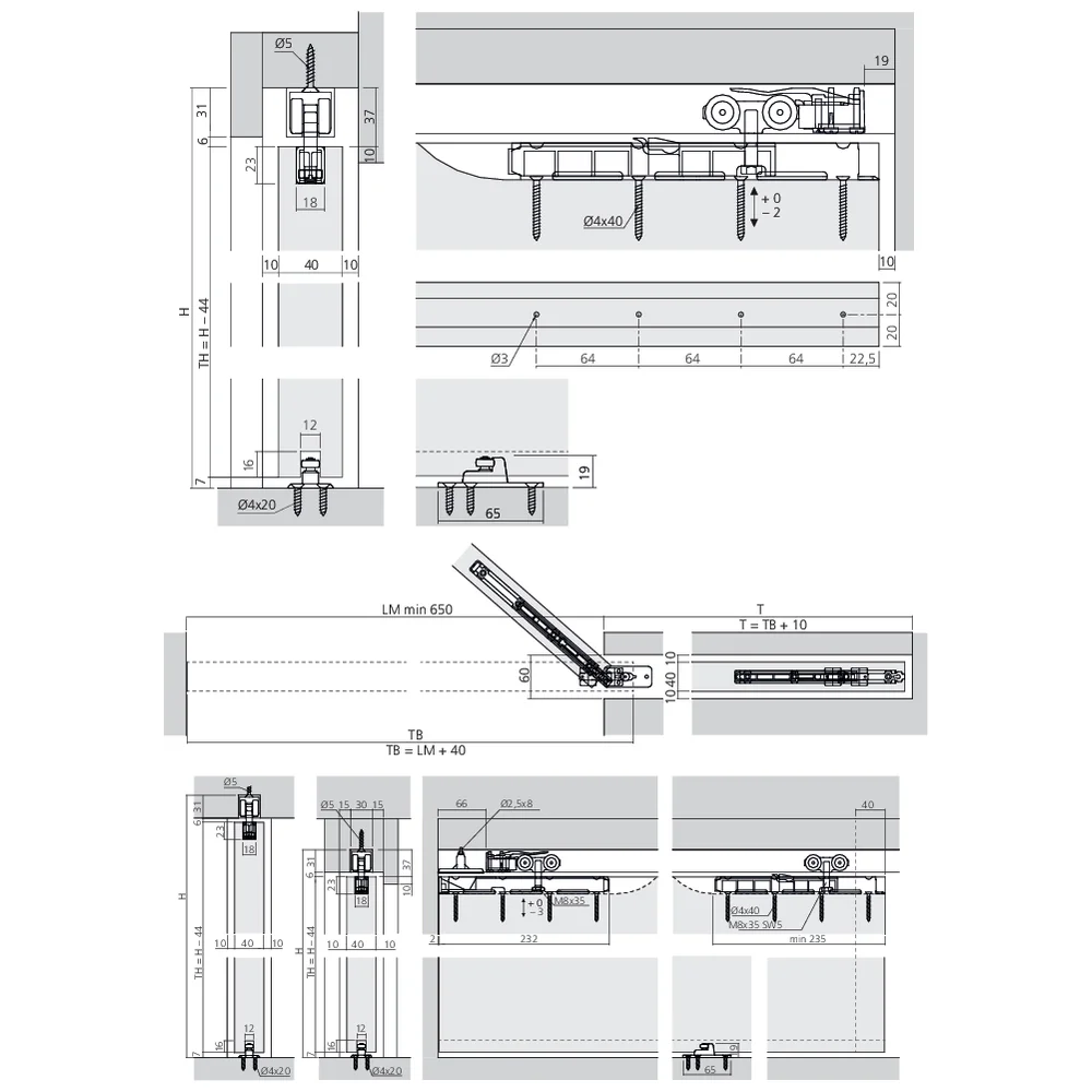 Garniture PORTA 60 HMT