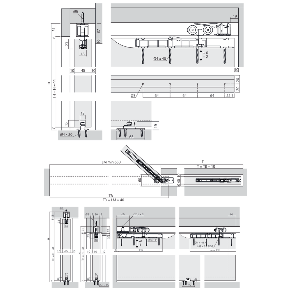 Garniture PORTA 60 HMT