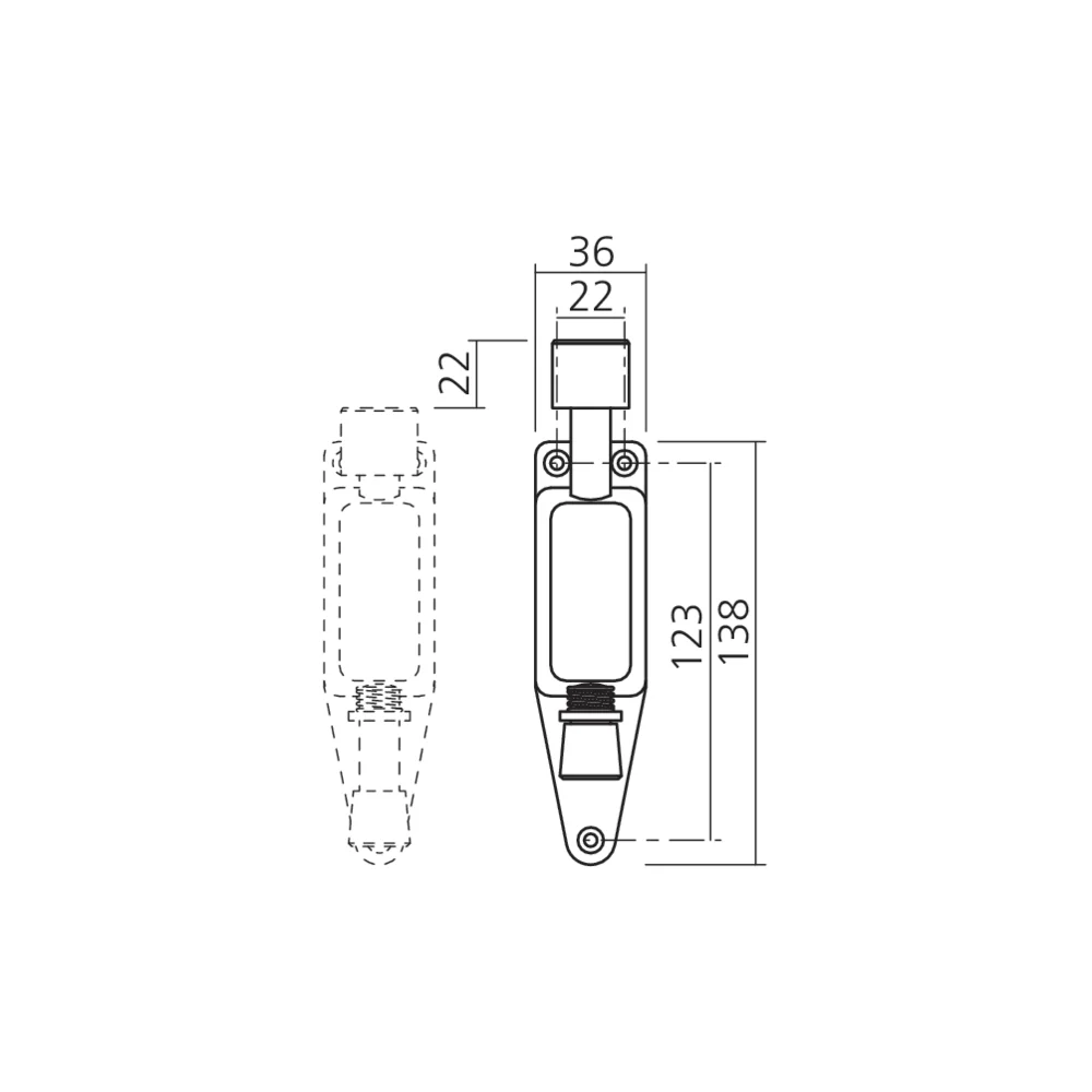 Arrêt fixe de porte