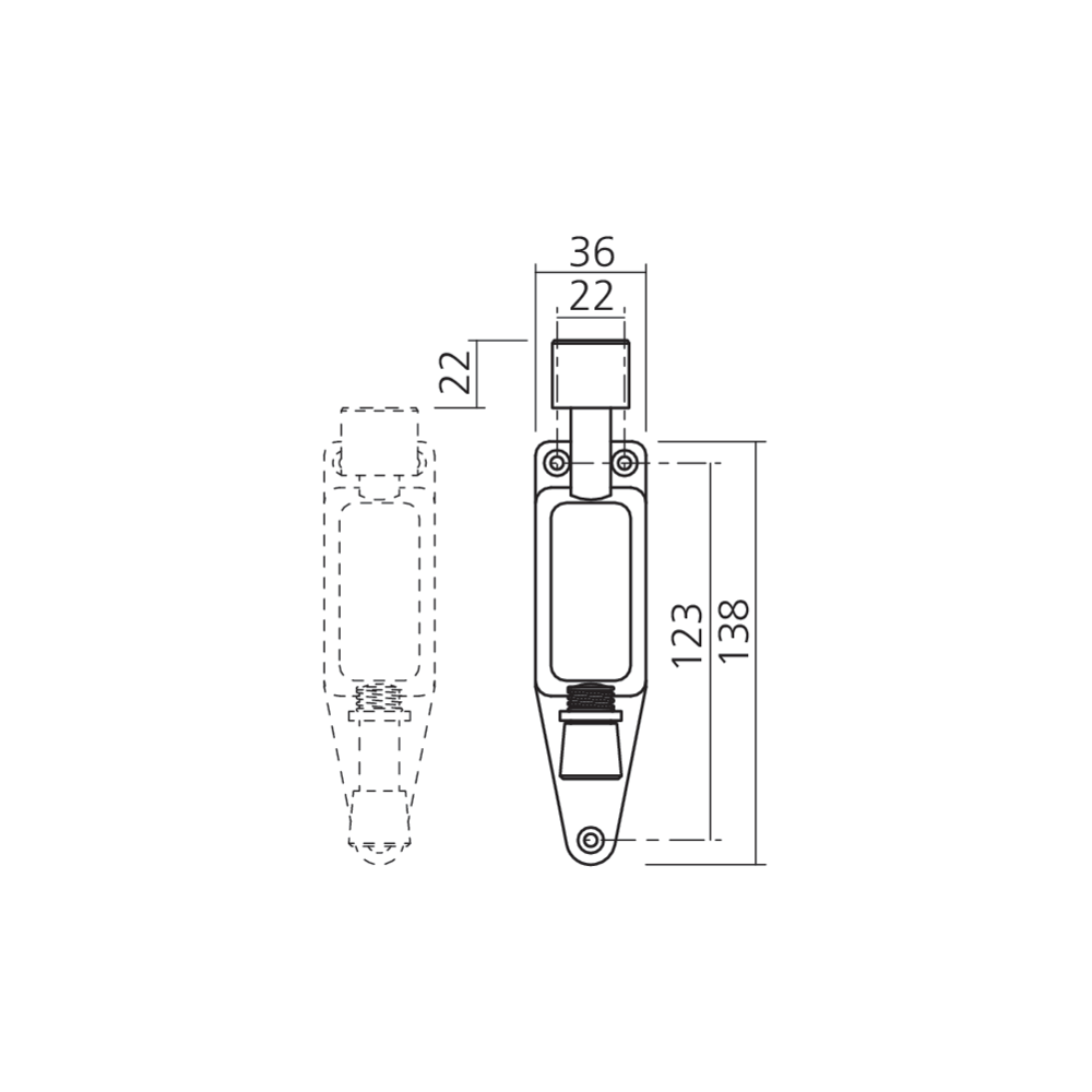 Arrêt fixe de porte