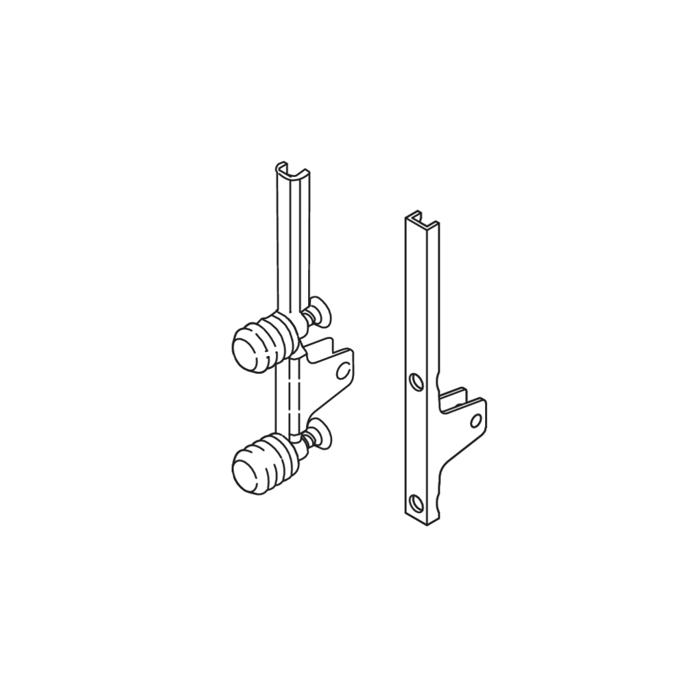 Attache façade LÉGRABOX hauteur K