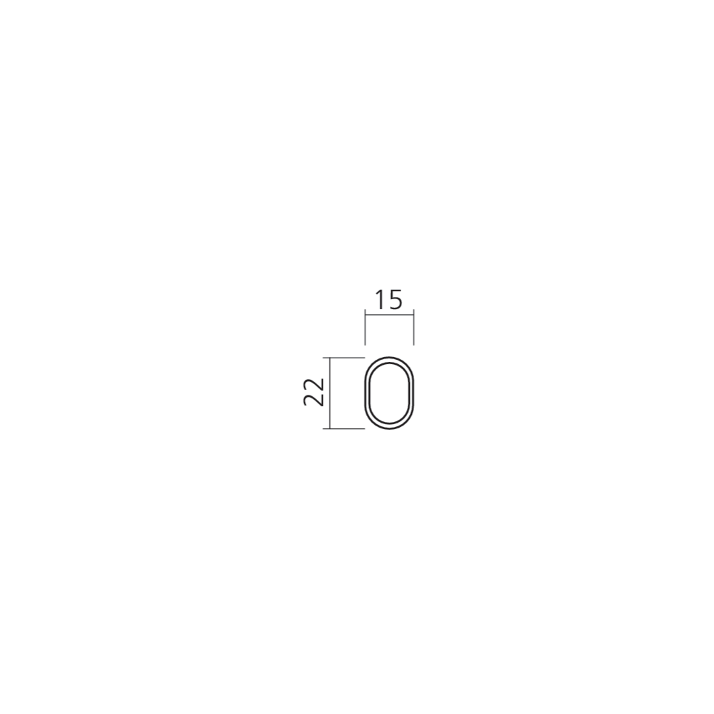 Tube ovale
