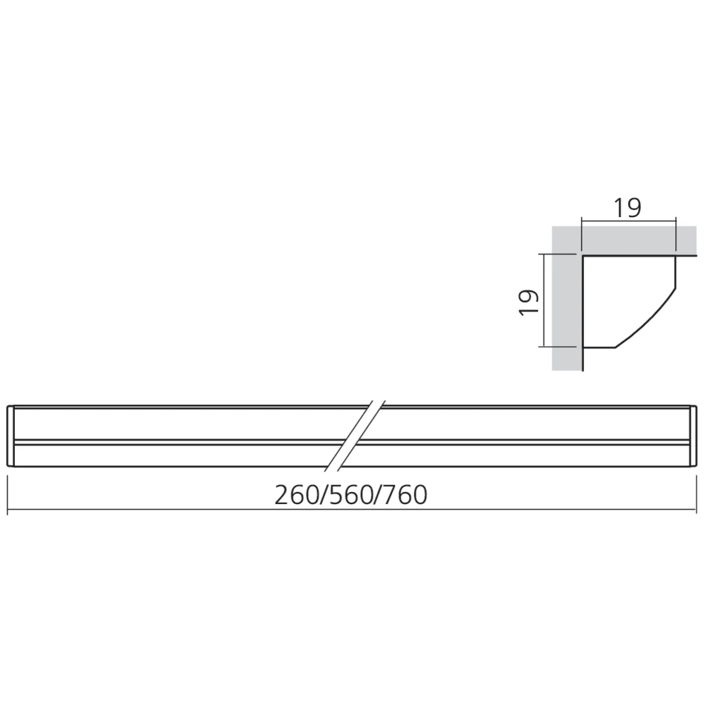 Réglette LED d'angle 12 V CORNER