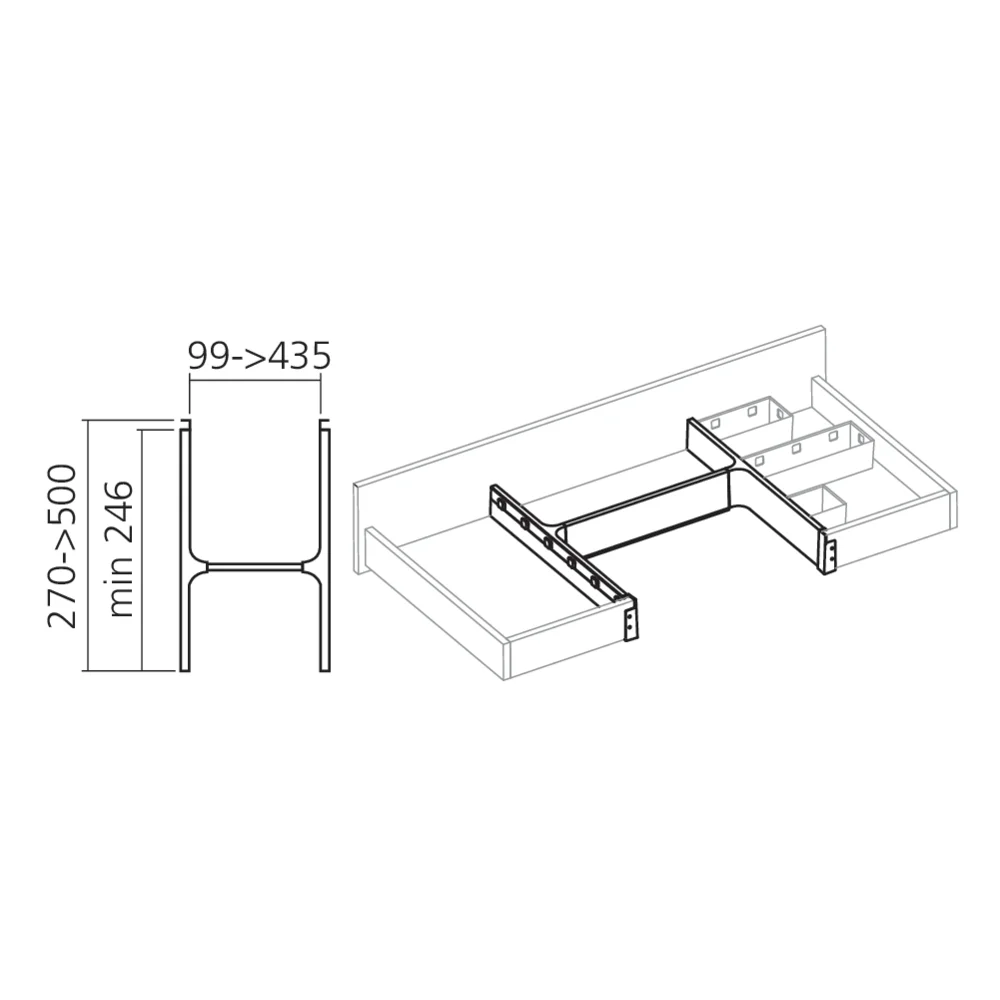 Set tiroir salle de bain BANIO