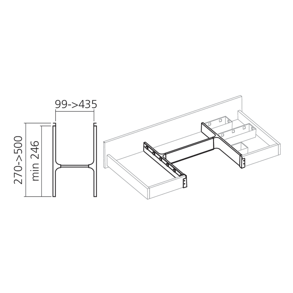 Set tiroir salle de bain BANIO