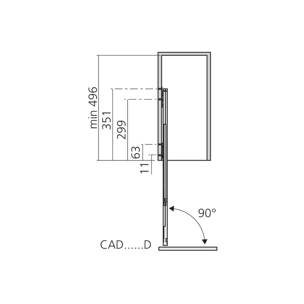 Cadre coulissant bas COMFORT II