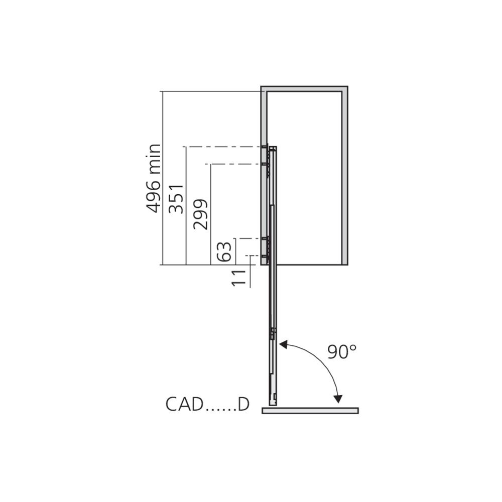 Cadre coulissant bas COMFORT II