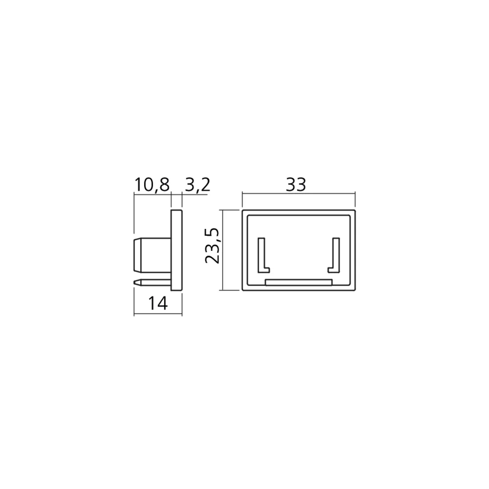 Embout de finition montant TREND