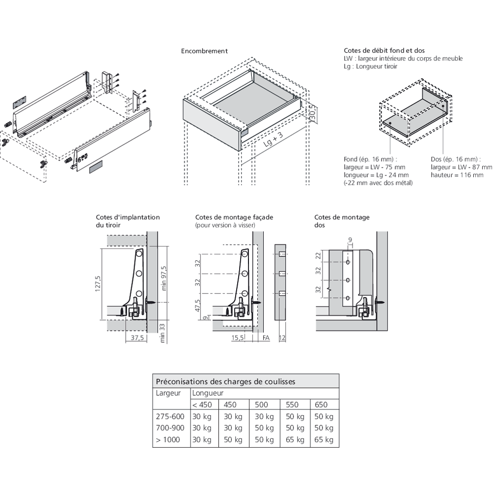 TANDEMBOX hauteur K
