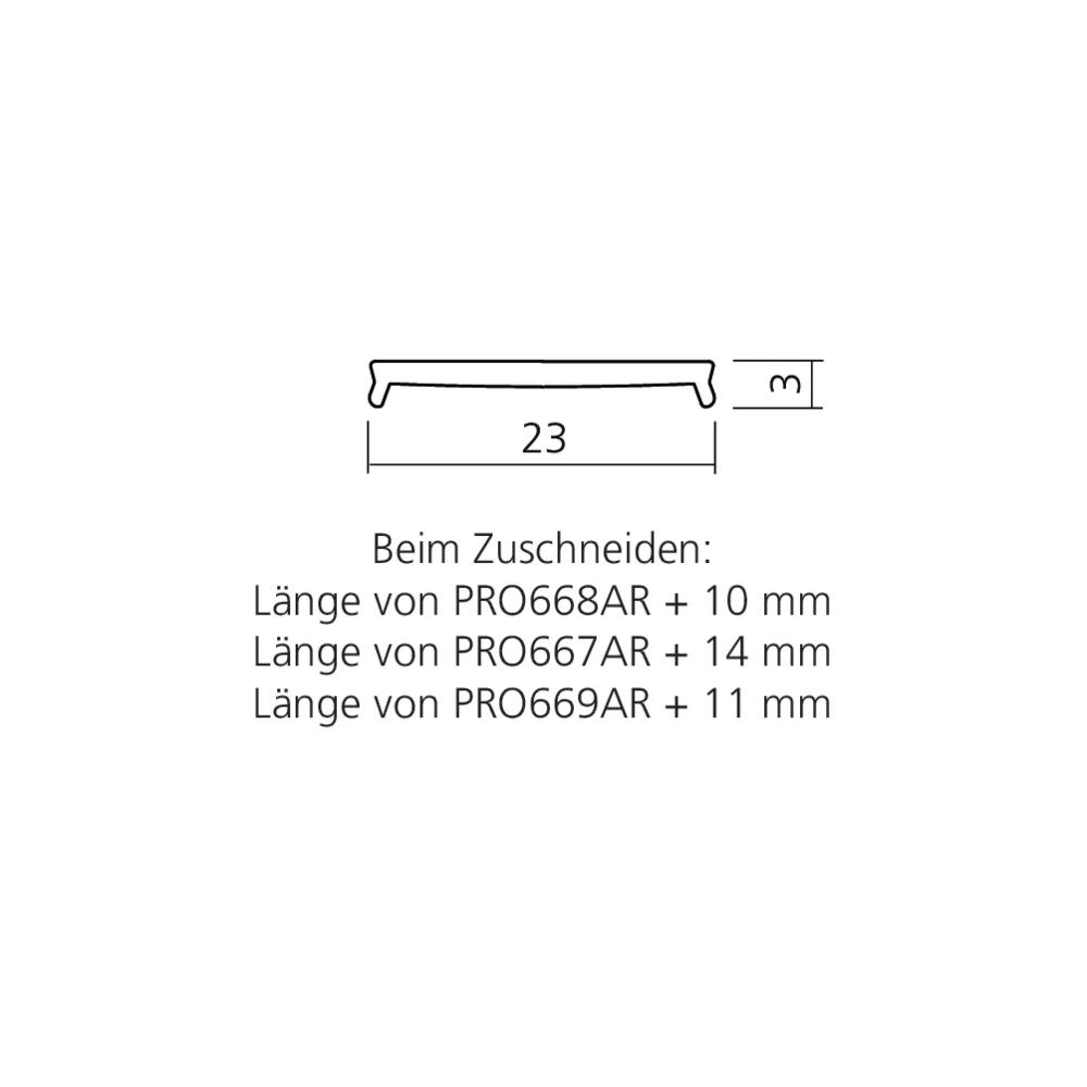 Profil diffuseur pour gamme 25x8