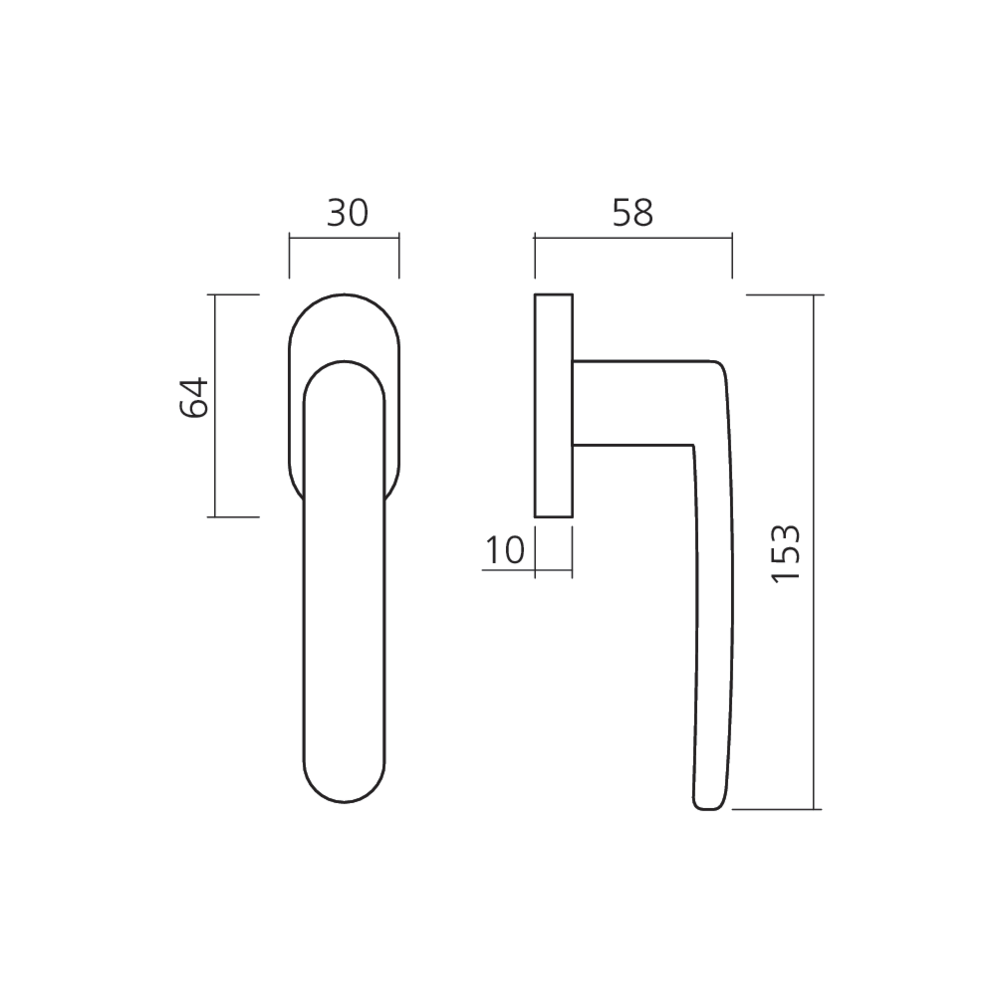 Poignée de fenêtre TENDENZA
