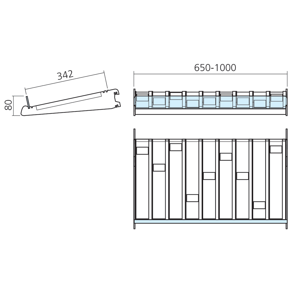 Présentoir paquets de cigarettes