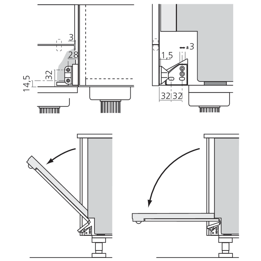Set pour façade amovible