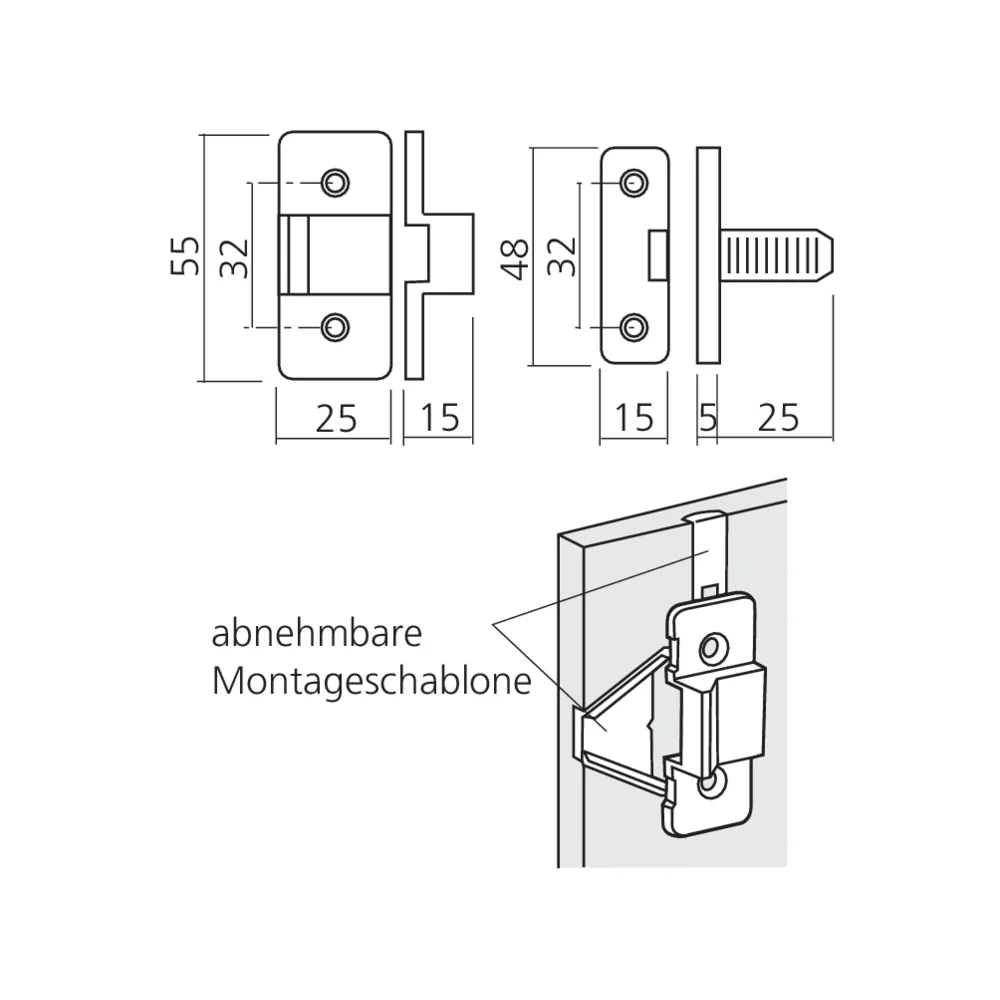 Ferrure d'assemblage