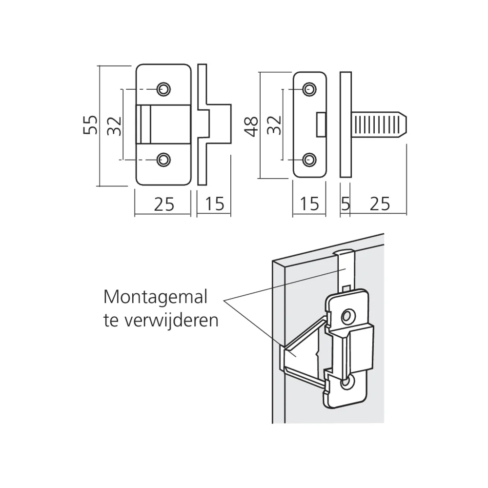 Ferrure d'assemblage