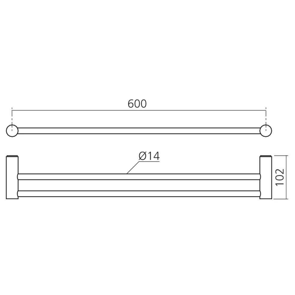 Porte-serviettes double NOVA