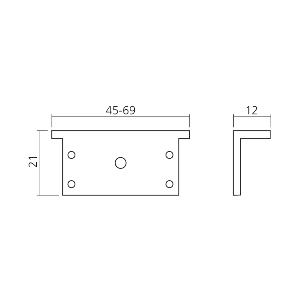 Embouts pour profil passe-câbles