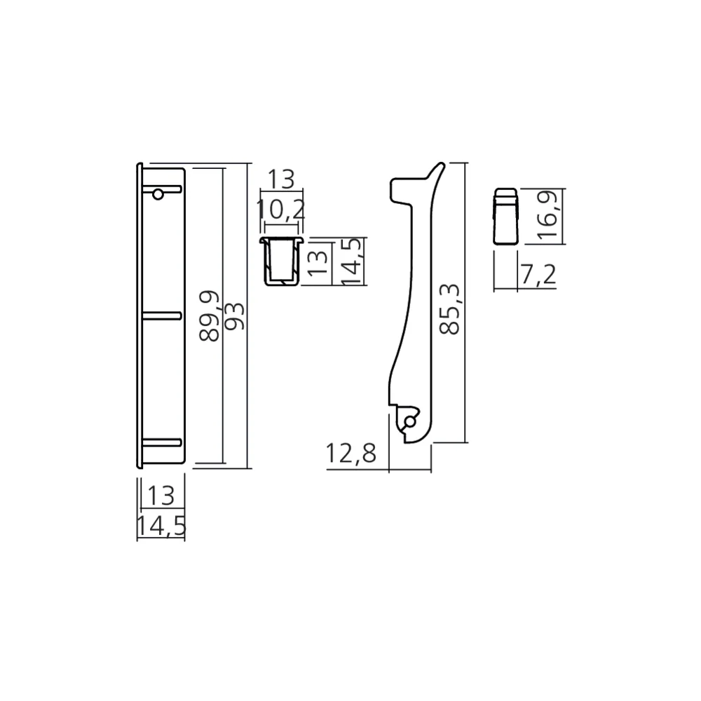 Crochet rabattable 1 cran