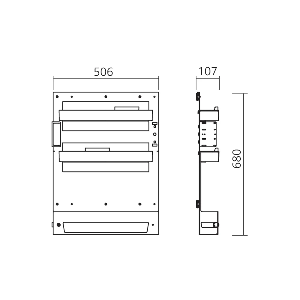 Ensemble coulissant étroit SOUS-CHEF SLIM