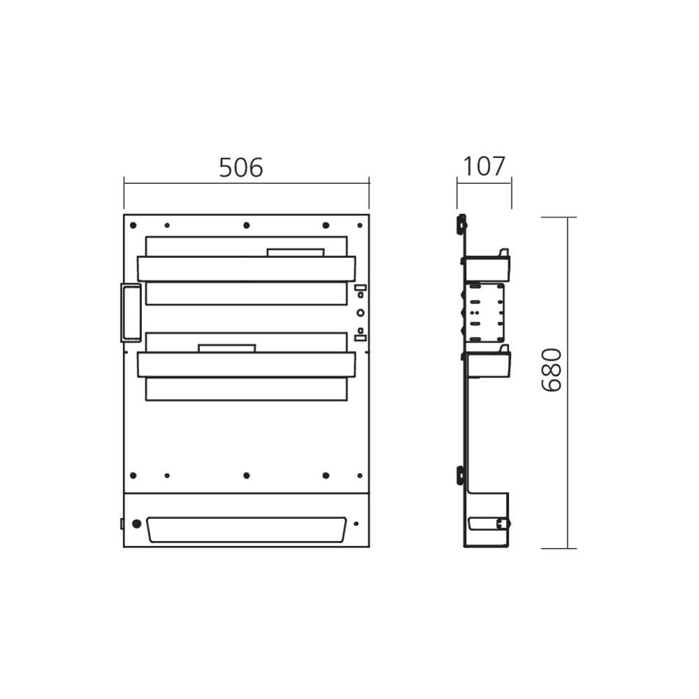 Ensemble coulissant étroit SOUS-CHEF SLIM