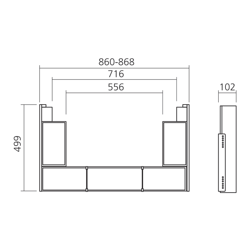 Set sous-évier pour tiroir LÉGRABOX