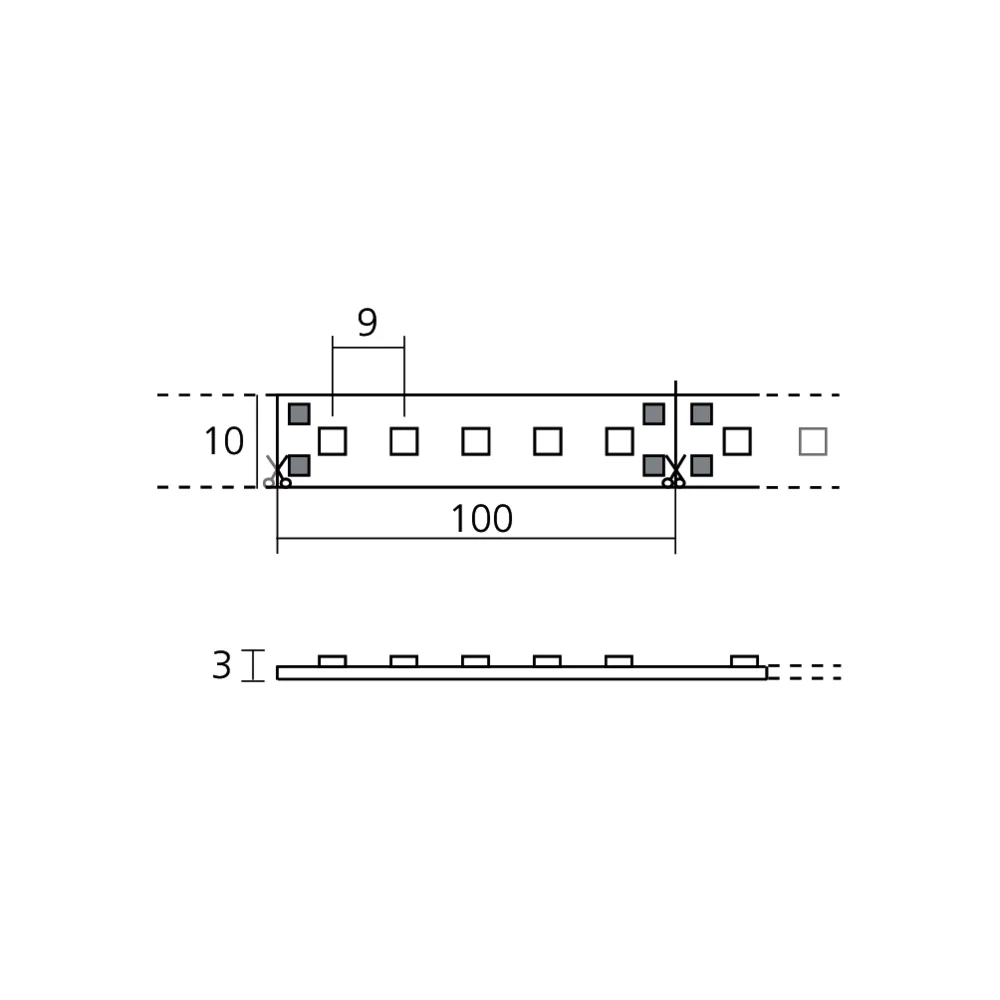 Bande LED IP20 blanc ajustable 120 LEDs/m