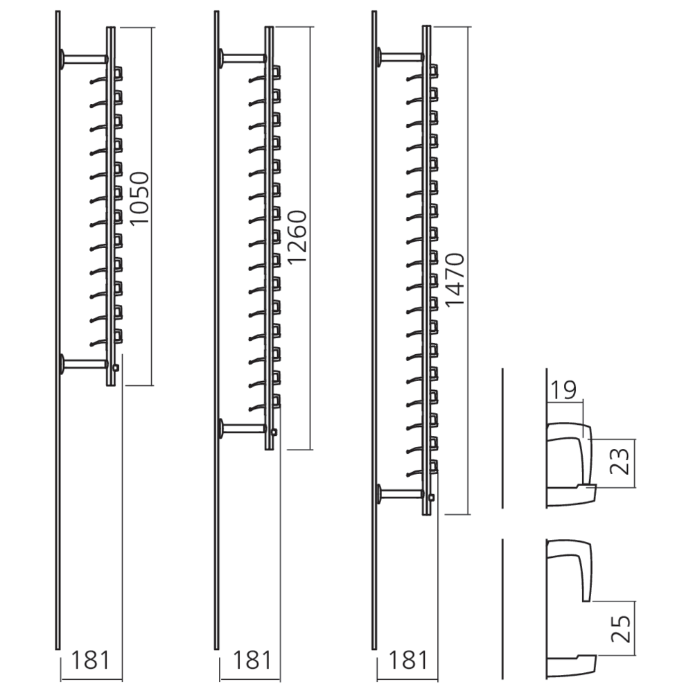 Colonne Mino à clé