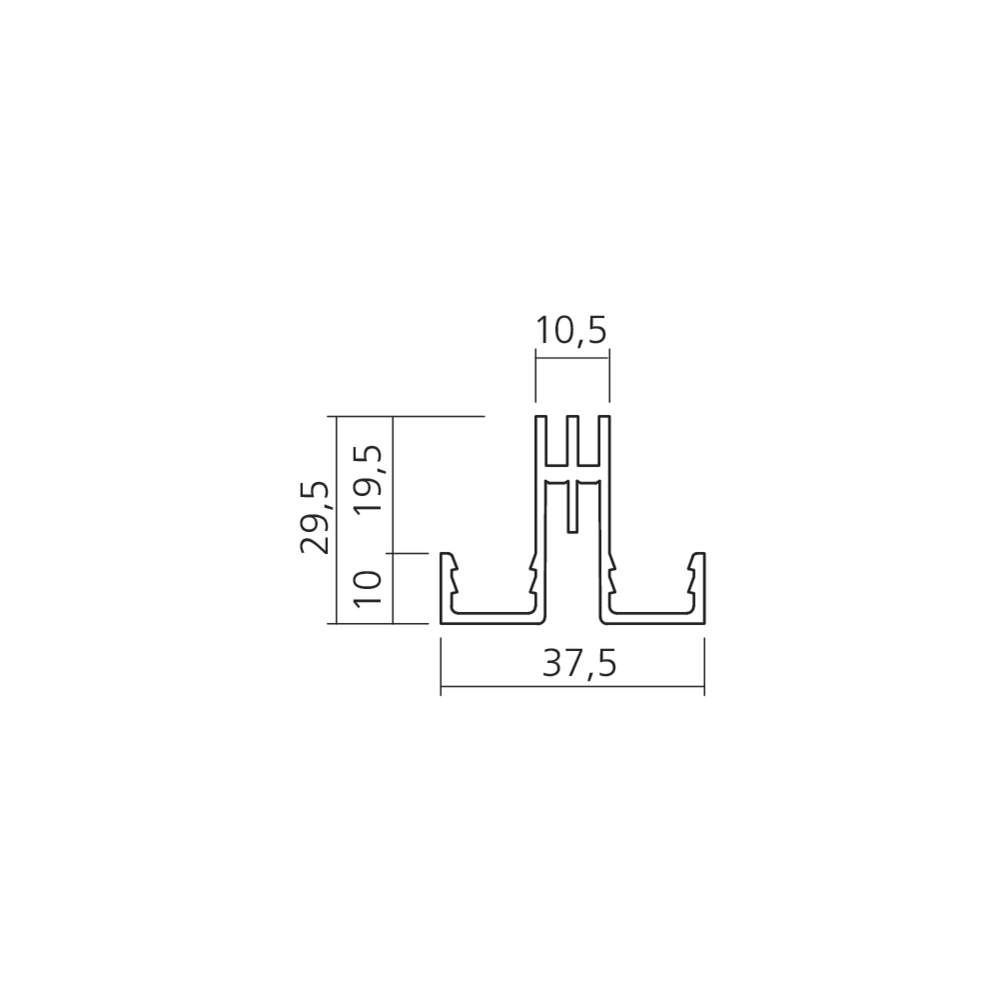 Crémaillère double perforation SWIFT