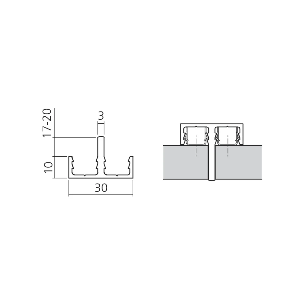 Profil liseré double